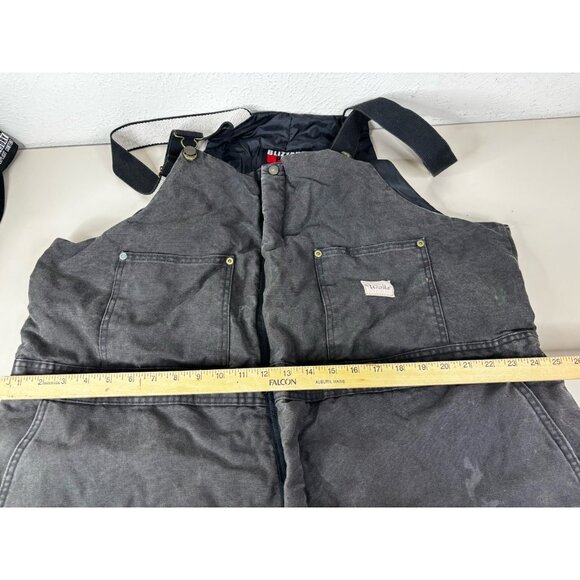 Vintage Walls Blizzard Pruf Canvas Insulated Bib Overalls Mens XXL Black GUC - Picture 7 of 14